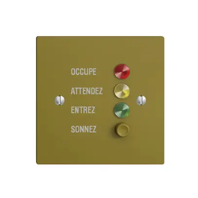 Station de porte EDIZIOdue olive pour signaux d'appel 