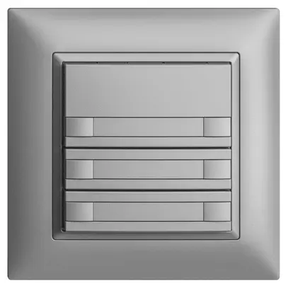 Poussoir KNX RGB ENC EDUE FMI, 250mW, s.LED, a.papier, 6×poussoir, 1×touche, si 