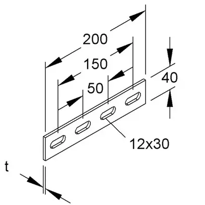 Raccordo 40×22mm zincato a caldo a immersione 