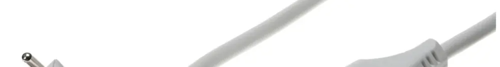 Verlängerung T12/T13 Td 3×1mm² 5m weiss 180° Klappstecker 