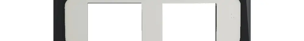 Kit de recouvrement SIDUS pour 2RJ45 anthracite 