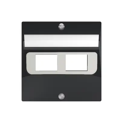 Kit di copertura SIDUS per 2RJ45 antracite 