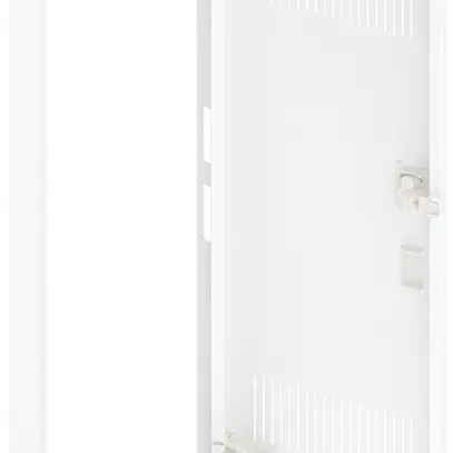 Porta con fesura e cornice SE Pragma bianco per 1parte/5file 
