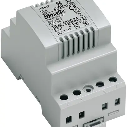 Trasformatore di campanello AMD Comatec TBAL, IN: 230VAC, OUT: 24VDC/24W, 3UM 