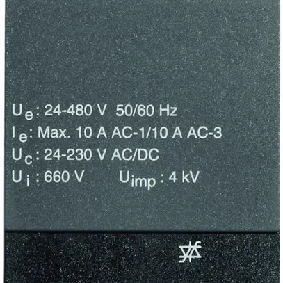 Contacteur semi-conducteur ComatReleco 10A/24…480VAC 3-ph.(AC-1, AC-3) 400VAC 