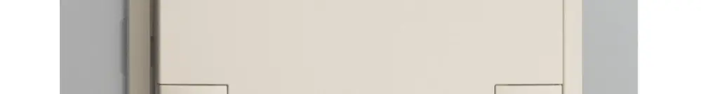 UP-KNX-Taster RGB EDUE, 250mW, m.RGB-LED, 1×Taste, 2×Tastenbelegung, crema 