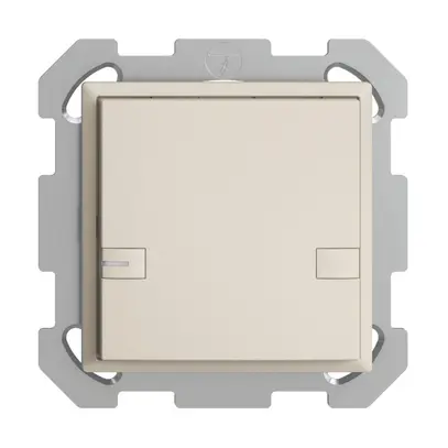 Pulsante KNX RGB INC EDUE, 250mW, c.LED RGB, 1×pulsante, com.2×tasti, crema 