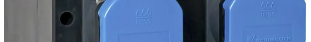 Stromverteiler DEM DB33742 10A 6×T23 2×5×16mm² 1×M25 