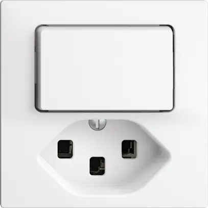 Combinazione lum.A-R/1L+T23 bianco orient. EDIZIOdue con LED verde 
