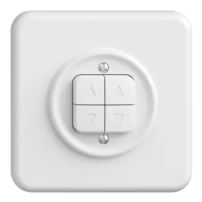 Kit frontal ENC STANDARDdue QMI blanc pour poussoir & interrupt.stores 