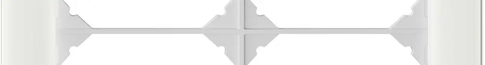 Intestazione INC EDIZIO.liv prestige SNAPFIX® 2×2 154×154mm vetro bianco 