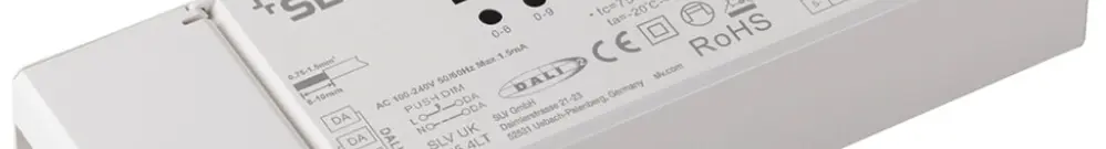 Apparecchio di comando SLV LED 24V DALI 60…180W 170×53.4×28mm 