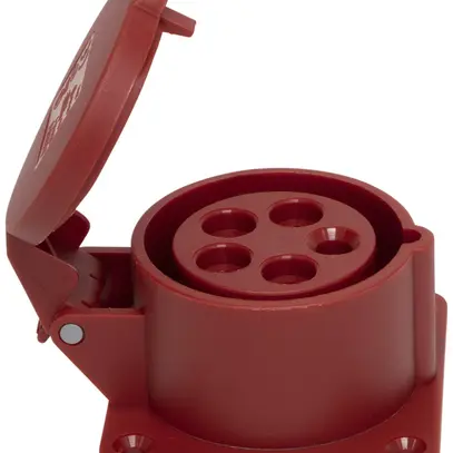 Prise INC Brennenstuhl CEE 16A 3L+N+PE 400V 6h rouge 75×75mm IP44 