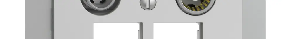 Presa multimedia ENC EDIZIOdue FM EASYNET 4dB, p.2×RJ45 S-One, grigio chiaro 