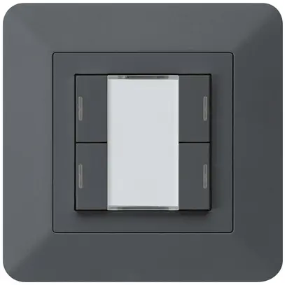 Poussoir ENC kallysto.trend KNX 4×LED RGB s/e-link anthracite 