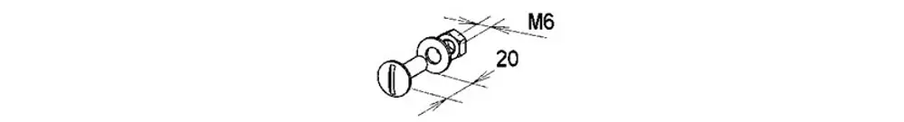 Bullone M6×20mm acciaio inossidabile 