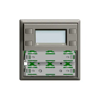 Plaque frontale RTH KNX 1…4×EDIZIOdue gris foncé, avec LED RGB 