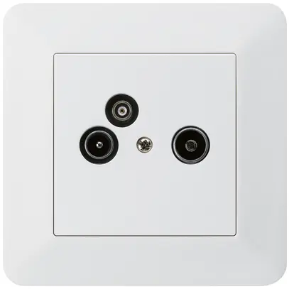 Presa antenna INC R/TV/dati kallysto.trend 23dB bianco 