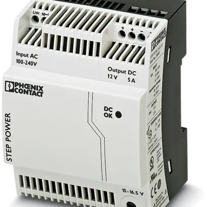 Alimentation à découpage Phoenix Contact 12VDC5A, 1 phase 