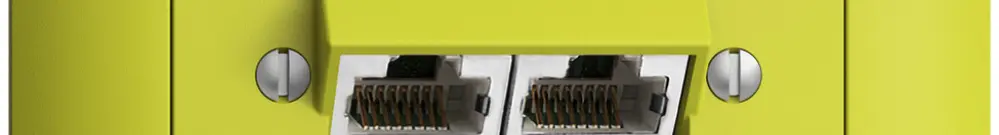 Presa INC 2×RJ45/s 8P sep. EDIZIOdue lemon ITplus 