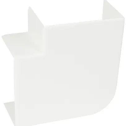 Angolo piatto HF 90° 85×50mm materiale sintetico bianco IP3X 