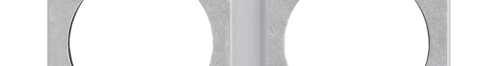 Intestazione INC robusto 1×2 grigio chiaro 