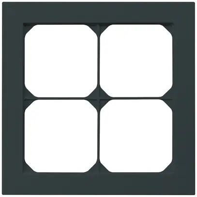 Cadre de recouvrement ENC kallysto.pro 2×2 noir 154×154mm 