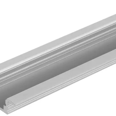 Profilé à rebord LDV FLAT PF03/UW/25×7/12/2, largeur utile 12mm, 2m, al 