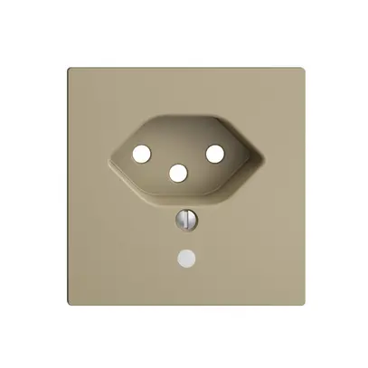 Placca frontale EDIZIOdue T13 sand 60×60mm con lente 