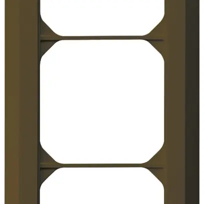 Telaio di copertura INC kallysto.line 3×1 marrone 92×212mm 