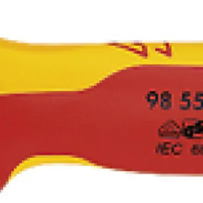 Couteau à dégainer KNIPEX VDE avec patin de guidage 180mm 