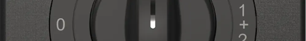 Interrupteur rotatif NEVO N.CO 1/1 L, avec manette, KS, 0-1-1+2-2, noir 