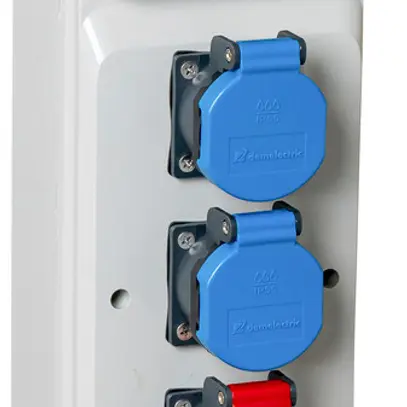 Distributore di corrente DEM DB33735  1×FI 2×T23 1×T25 1×T75 