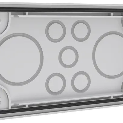 Passe-câbles PrismaSeT XL 205×115×18mm presse-étoupe 2×M50/5×M20 