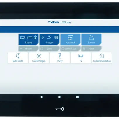Tablet di controllo Theben LUXORliving CP10 254mm 10" nero 