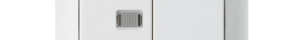 Kit frontale kallysto bianco con 1 lente 60×60mm 