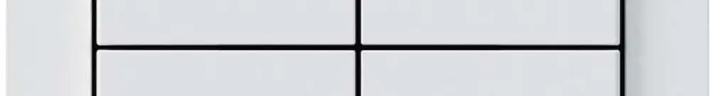 Poussoir KNX Hager BA kallysto A quadruple 60×60mm blanc 