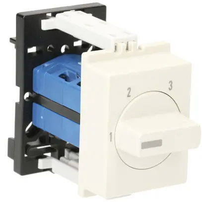 Interruttore rotativo AMD K&N, 10A/440V -/1L, manopola grc, "1-2-3" 