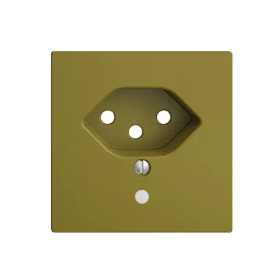 Placca frontale EDIZIOdue T13 olive 60×60mm con lente 