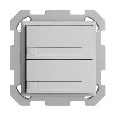 Pulsante KNX RGB INC EDUE, 250mW, s.LED, c.carta, 2×pulsante, com.1×tasto, grc 