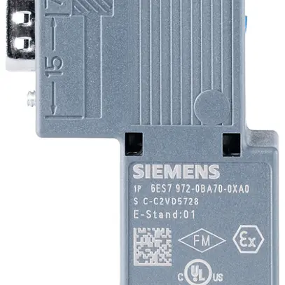 Spina di collegamento bus PLC Siemens SIMATIC DP PROFIBUS separabile FC 90° 