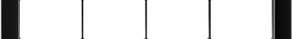 Intestazione INC EDIZIO.liv prestige SNAPFIX® 1×4 94×274mm vetro nero 