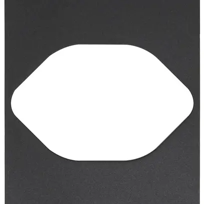 Cache Living Now 2 modules pour prise type 13 ou type 23 noir 