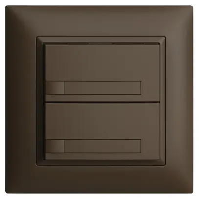 Pulsante KNX RGB INC EDUE FMI, 250mW, s.LED, c.carta, 2×pulsante, 1×tasto, cof 