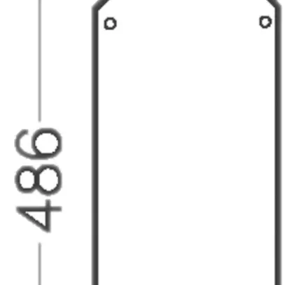 Placca montagg.486×216 Enystar per scatola app. grd.3, e 4 