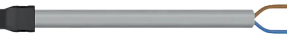 Cavo di connessione WAGO 2×1.5mm² 16A 250V 1m cod.B spina-estre.libera grigio 