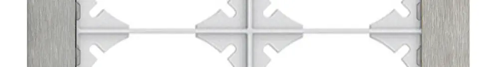 Telaio di cop. EDIZIOdue prestige 2×2 acciaio cromat.smerigliato 