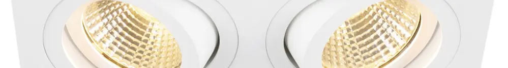 Spot LED INC SLV NEW TRIA 14W 640lm 930 38° VAR 170×90mm blanc 2×Spot 