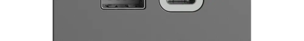 Presa USB 18W tipo A + tipo C Feller EDIZIOdue F 230V 3600mA grigio scuro 