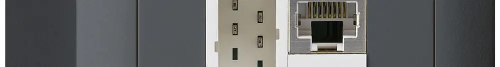 Scatola AP kallysto 1×RJ45s+1×TT83 antracite 